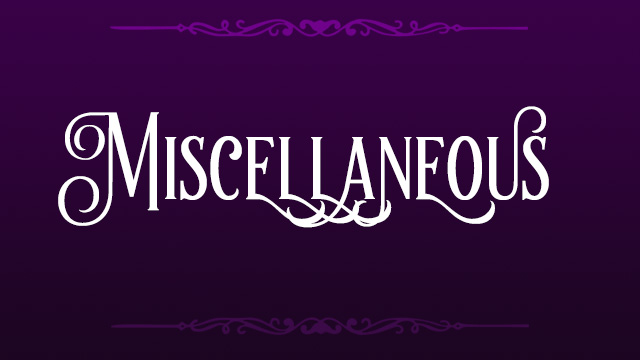 Miscellaneous