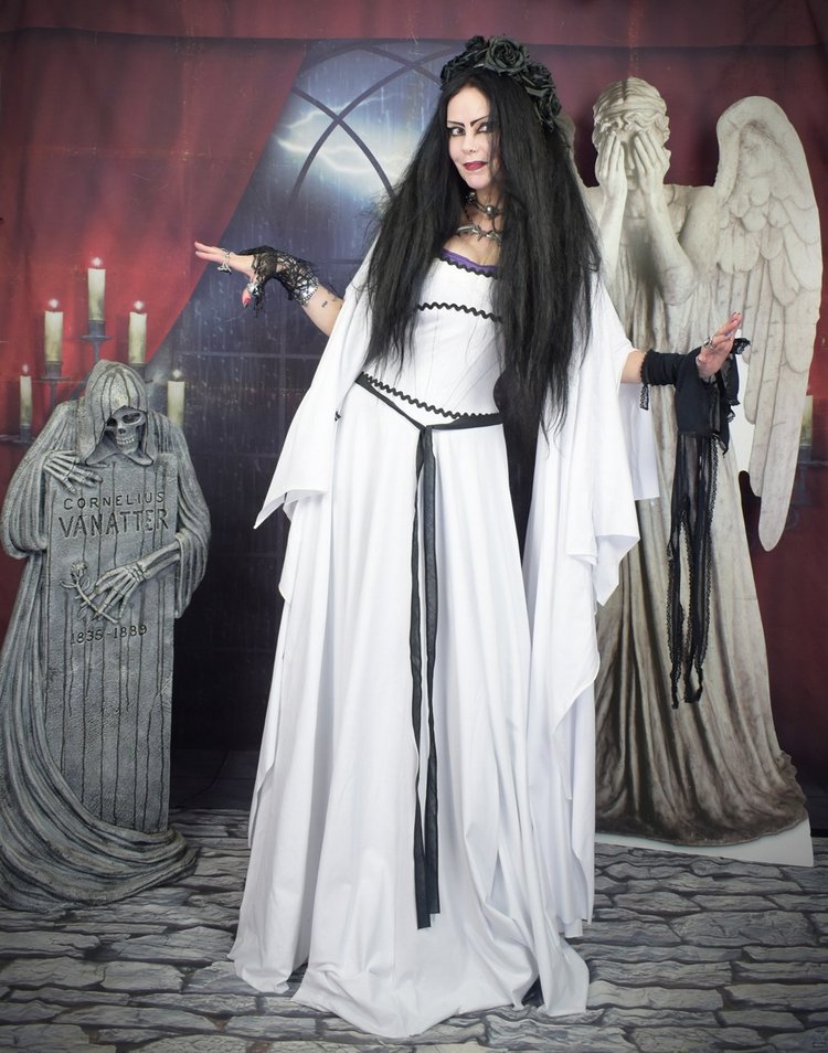 Lily Munster Deluxe Gown cotton cosplay costume dress by Moonmaiden
