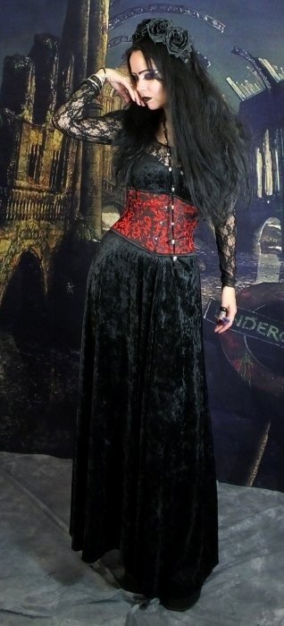 Velvet Juliette Dress by Moonmaiden Gothic Clothing