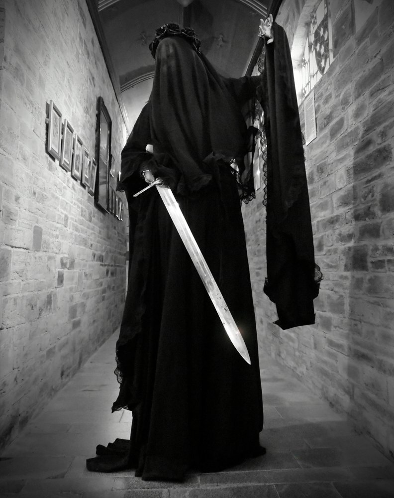 Spookerveil - lace trimmed mesh witchy veil by Moonmaiden Gothic Clothing