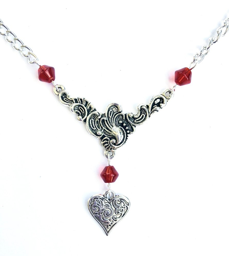 Love Never Dies Necklace - vampire neckwear by My Beautiful Gothic