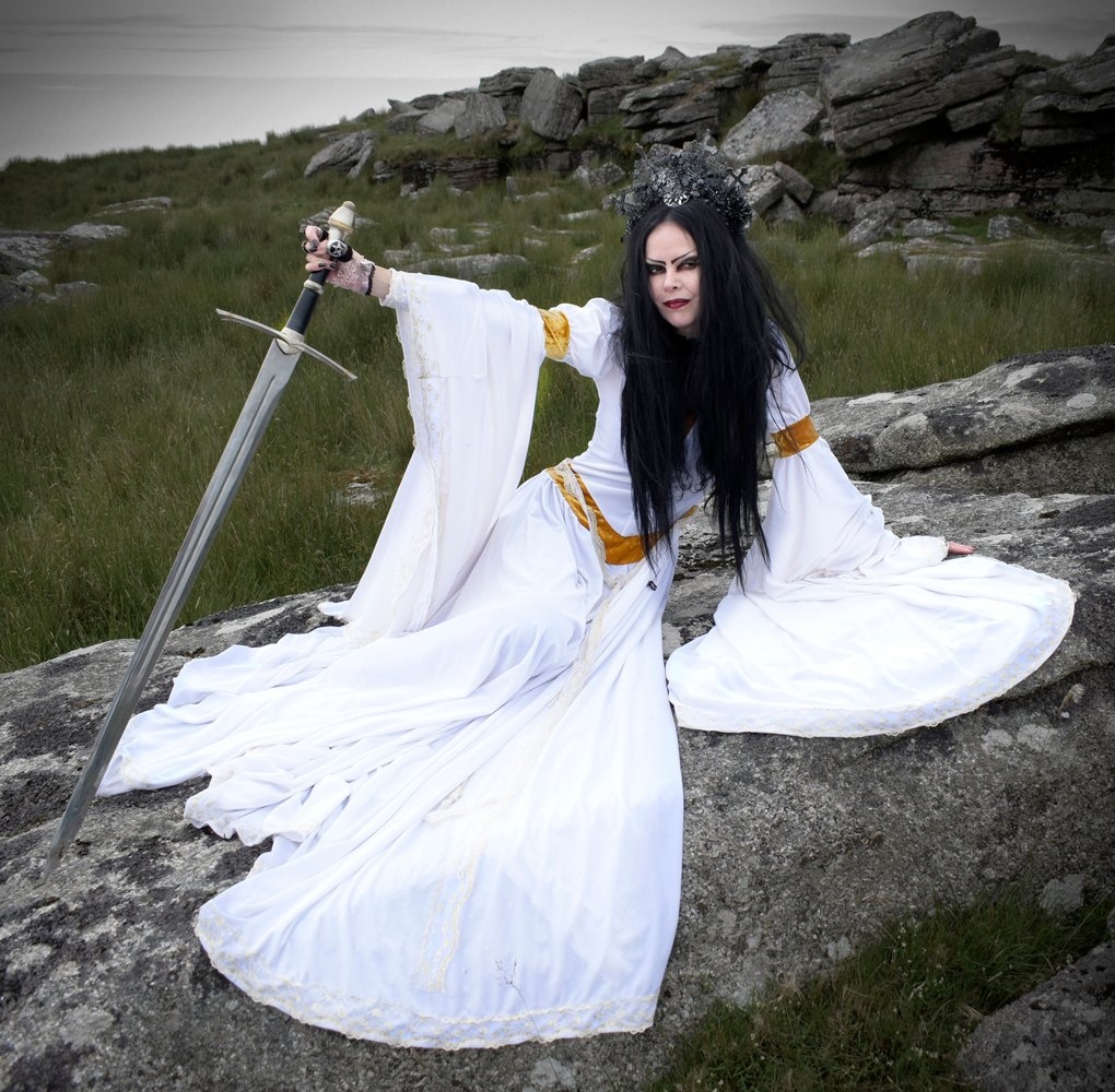 The Wight Enchantress Gown - velvet medieval renaissance dress by Moonmaiden Gothic Clothing