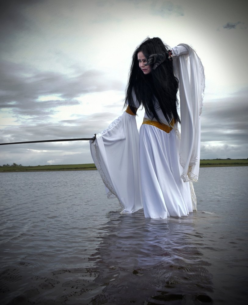 The Wight Enchantress Gown - velvet medieval renaissance dress by Moonmaiden Gothic Clothing