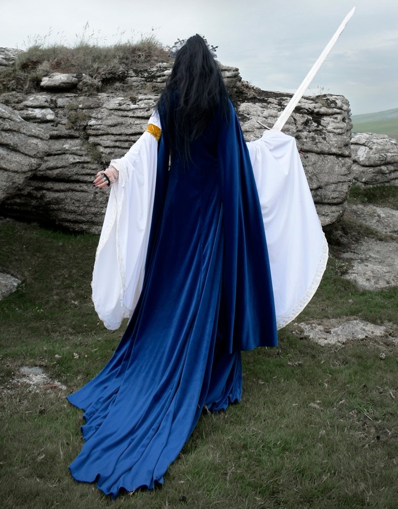 Galadriel Cloak - Steamed Velvet medieval cosplay cloak by Moonmaiden Gothic Clothing