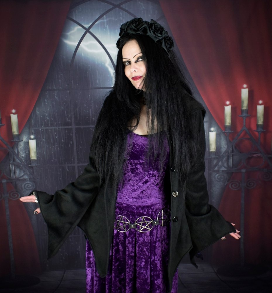Elvenwitch Jacket - fleece witchy goth jacket by Moonmaiden Gothic Clothing