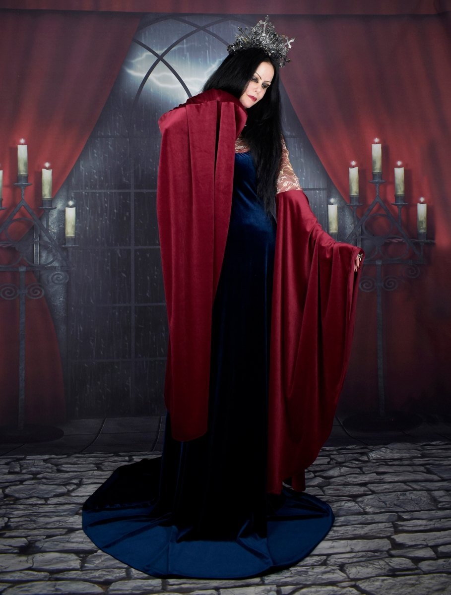 Arwen Undomiel Blood Red Gown - Lord of the RIngs cosplay elven costume by Moonmaiden Gothic Clothing