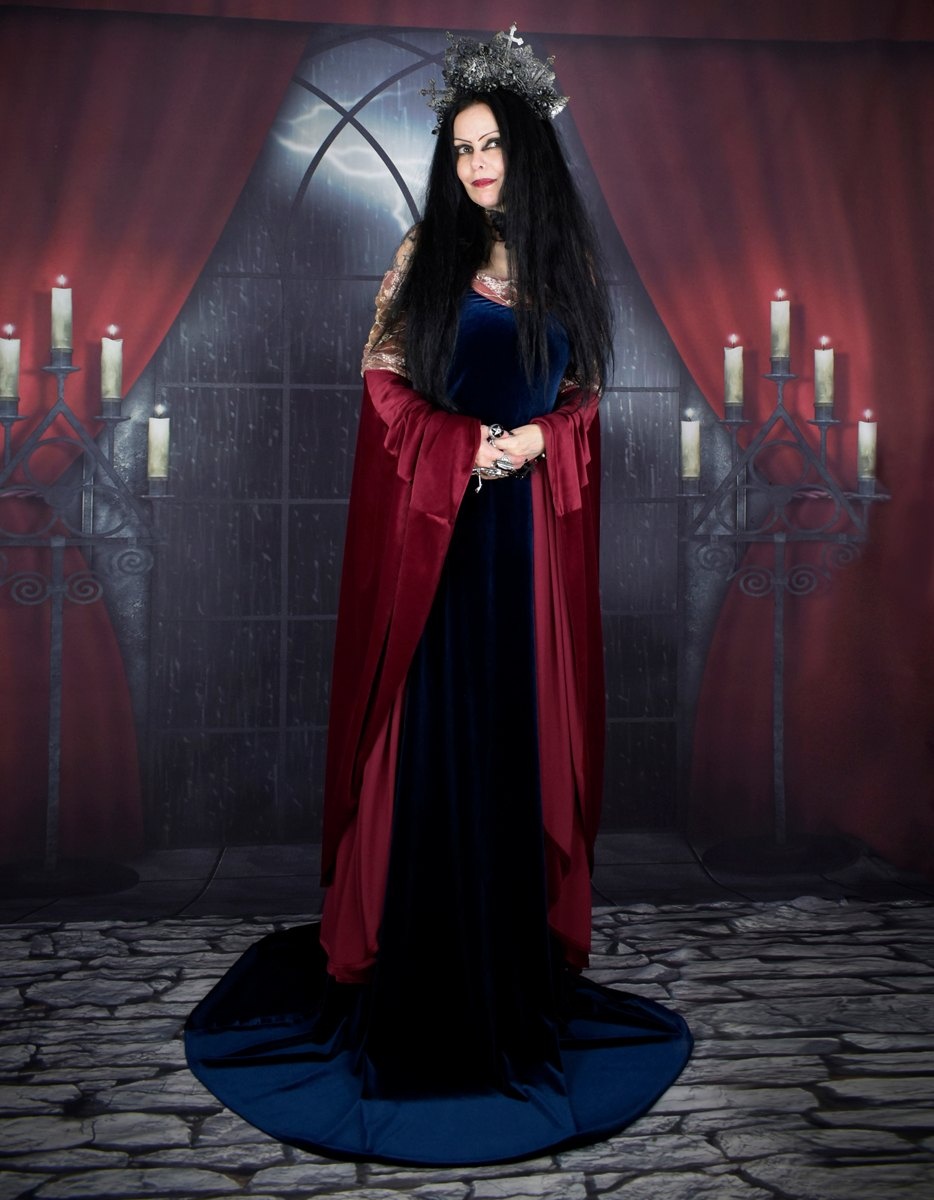 Arwen Undomiel Blood Red Gown - Lord of the RIngs cosplay elven costume by Moonmaiden Gothic Clothing