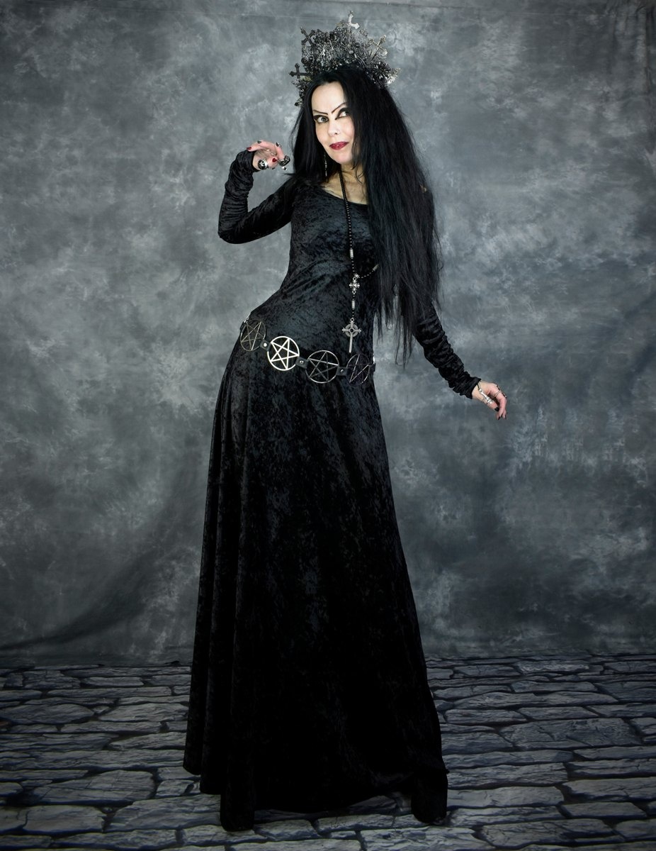 Velvet Minerva WItch Dress - crushed ...