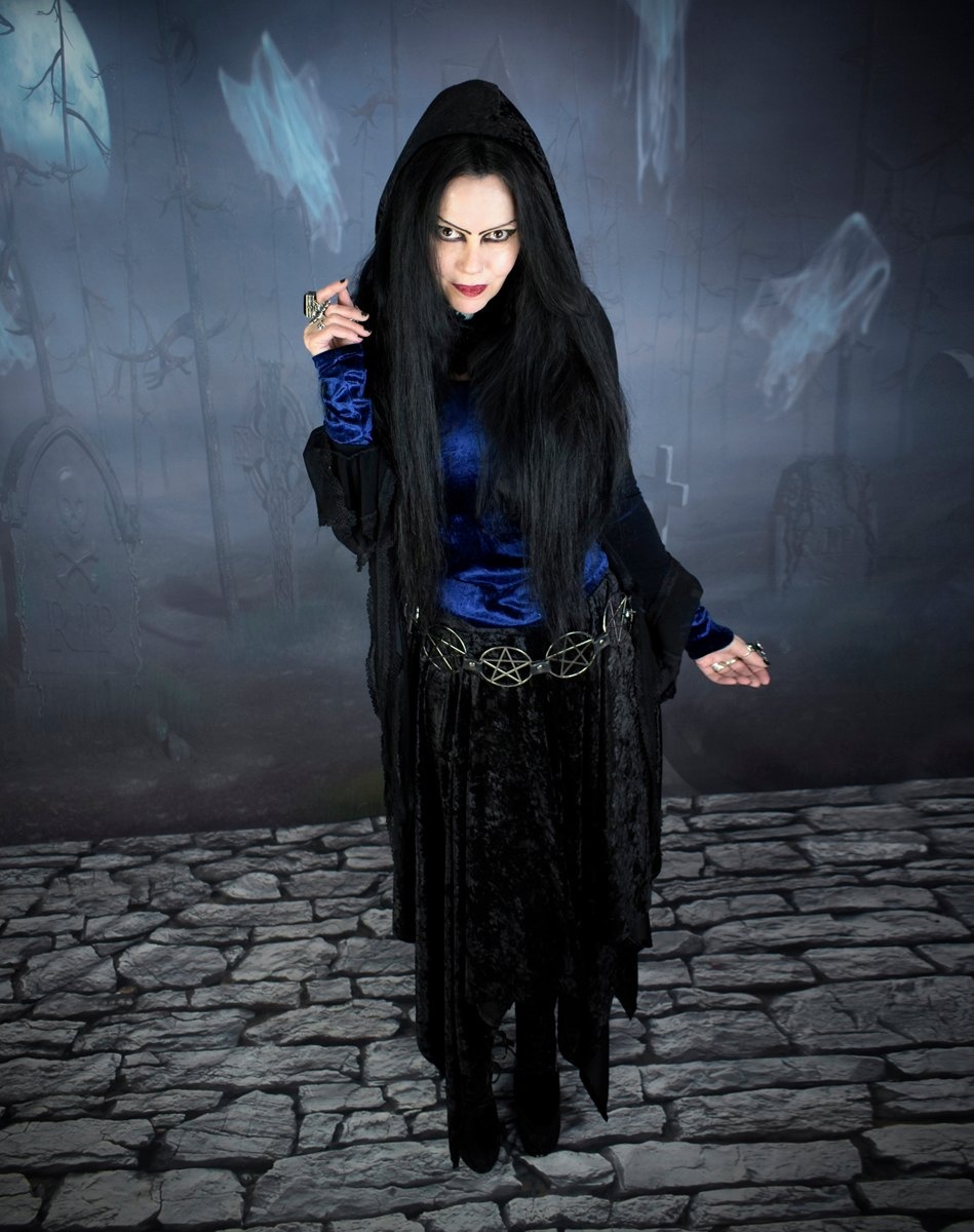 Haunted Enchantress Bolero - Mesh, Velvet and Lace spooky witchy bolero by Moonmaiden Gothic Clothing