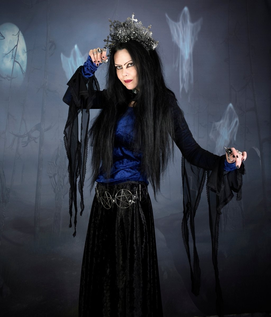 Haunted Enchantress Bolero - Mesh, Velvet and Lace spooky witchy bolero by Moonmaiden Gothic Clothing
