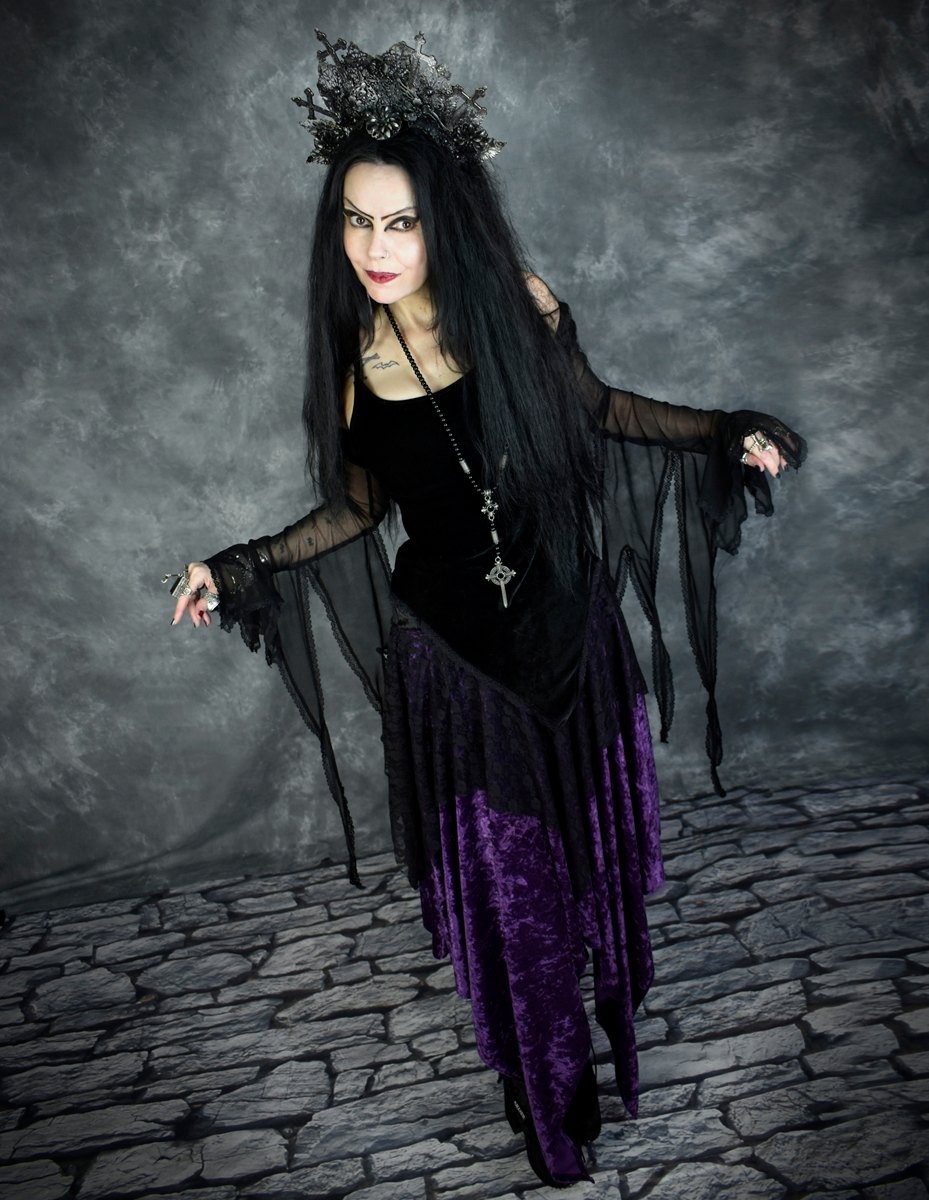 Haunted Enchantress Bolero - Mesh, Velvet and Lace spooky witchy bolero by Moonmaiden Gothic Clothing