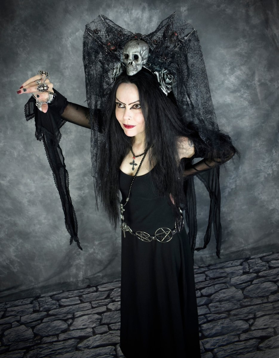 Haunted Enchantress Bolero - Mesh, Velvet and Lace spooky witchy bolero by Moonmaiden Gothic Clothing