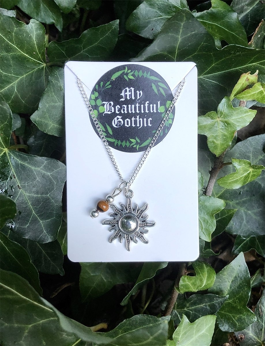 My Beautiful Gothic Sun and Tigers Eye Necklace