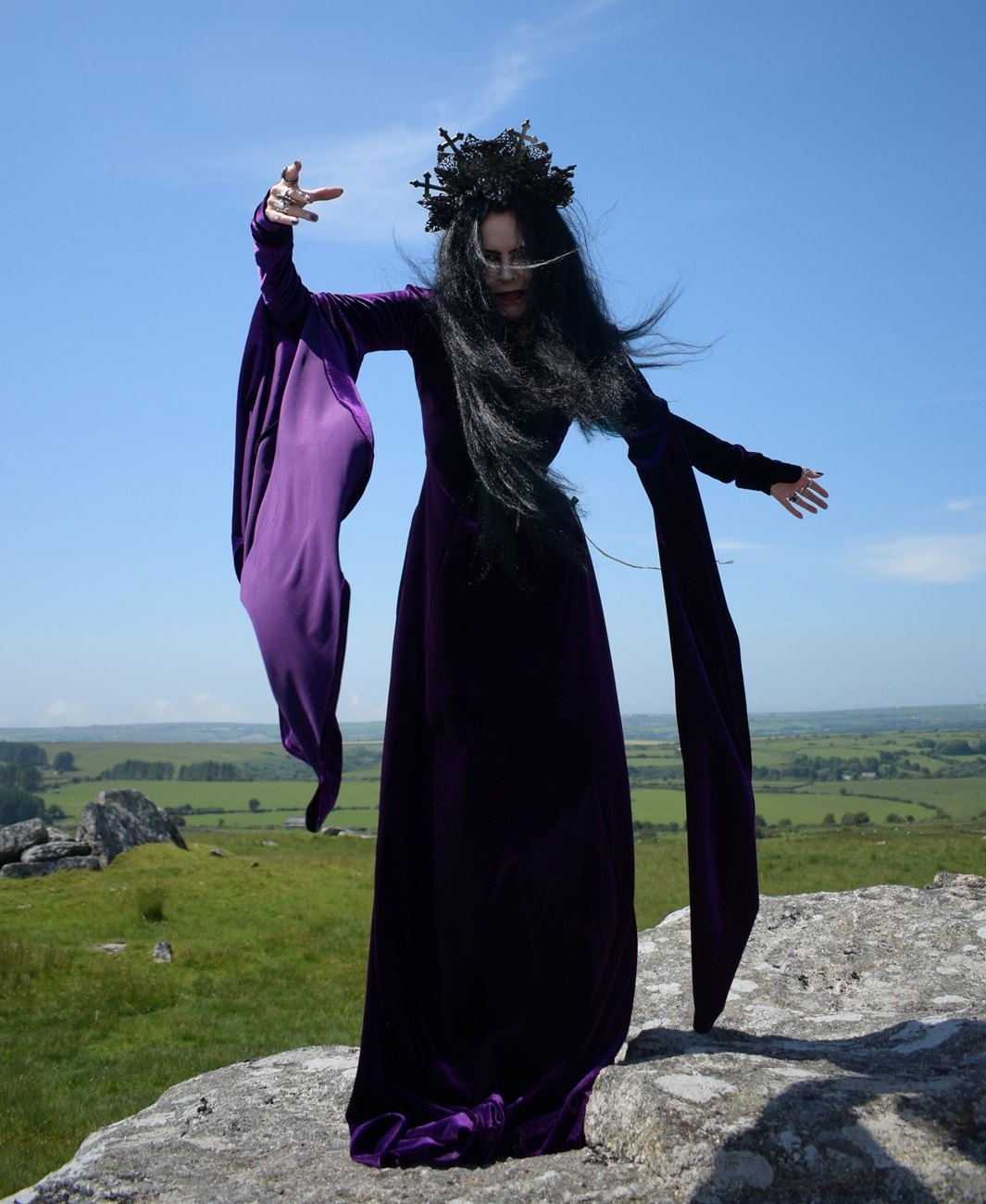 Guinevere Pendragon Gown - BBC Merlin Cosplay Costume by Moonmaiden Gothic Clothing