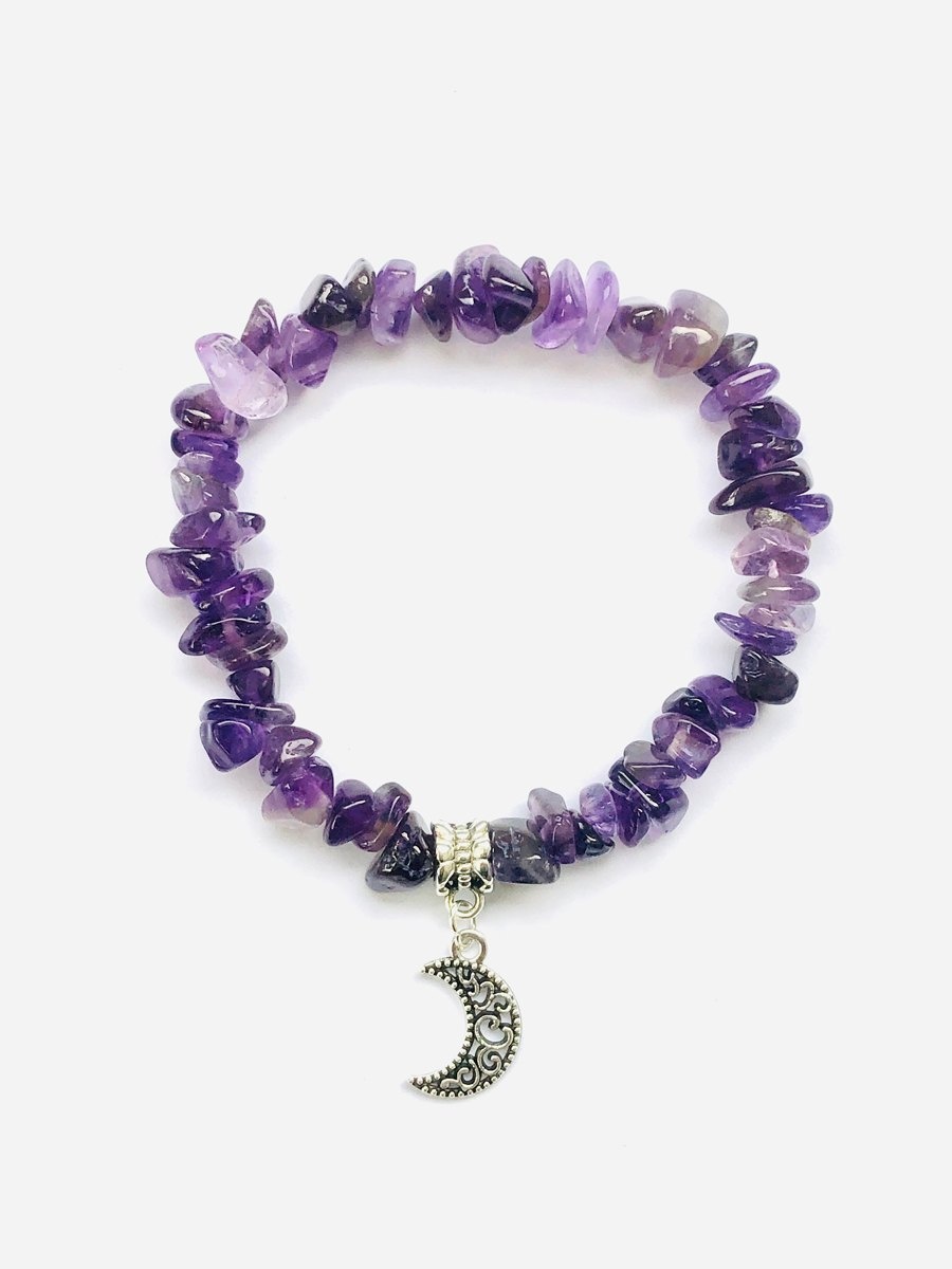 My Beautiful Gothic Amethyst & Moon Bracelet