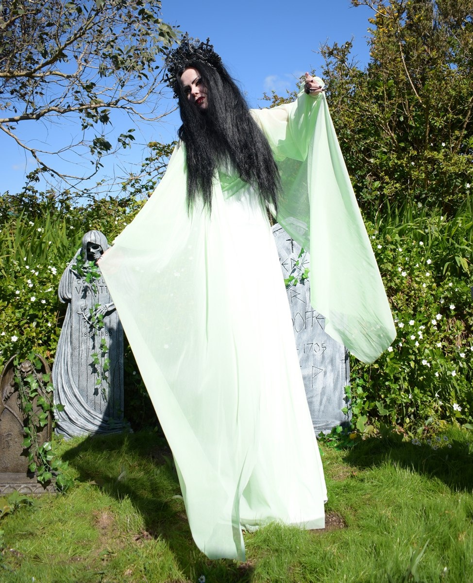 Elvira Blithe Spirit Gown - Elvira Condomine cosplay dress by Moonmaiden Gothic Clothing