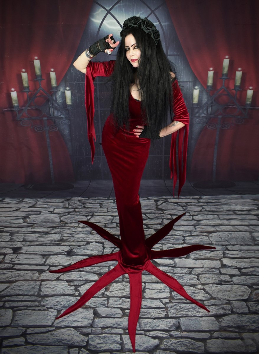 Morticia Roja Dress - Morticia's Mazurka Dress from Addams Family 2019!