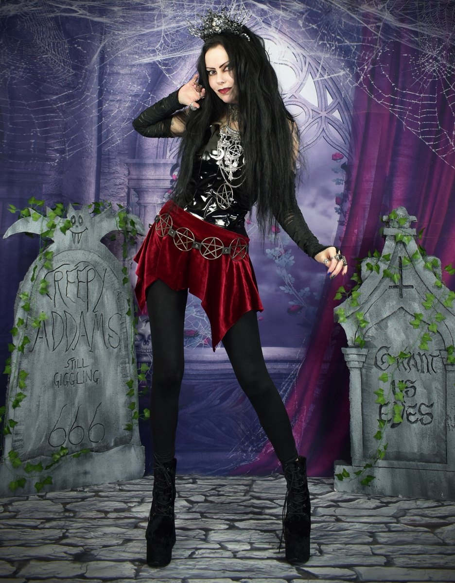 Elvenwitch Miniskirt - ultra cute and witchy mini skirt by Moonmaiden Gothic Clothing