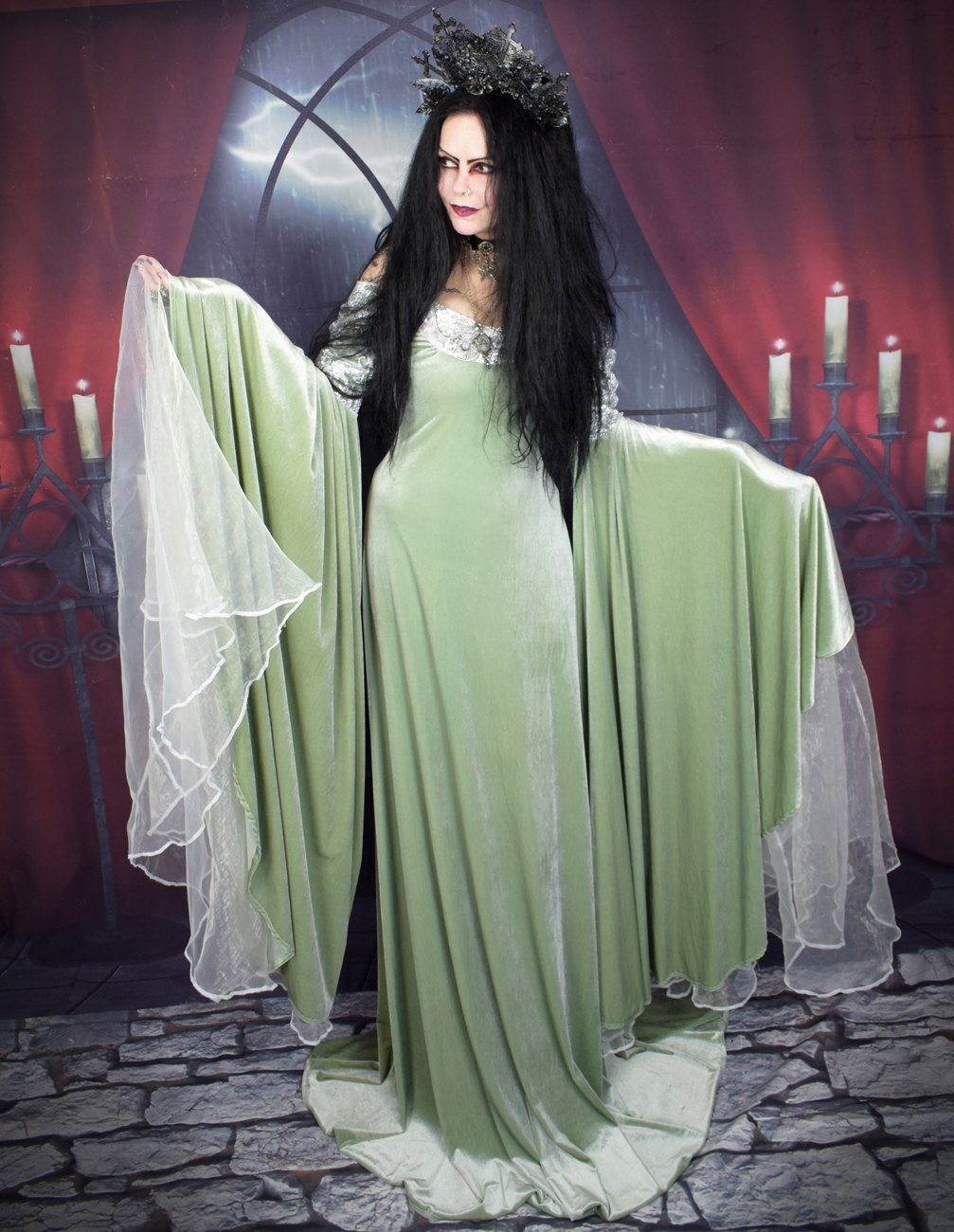 Arwen Undomiel Coronation Gown - Lord of the RIngs cosplay elven costume by Moonmaiden Gothic Clothing