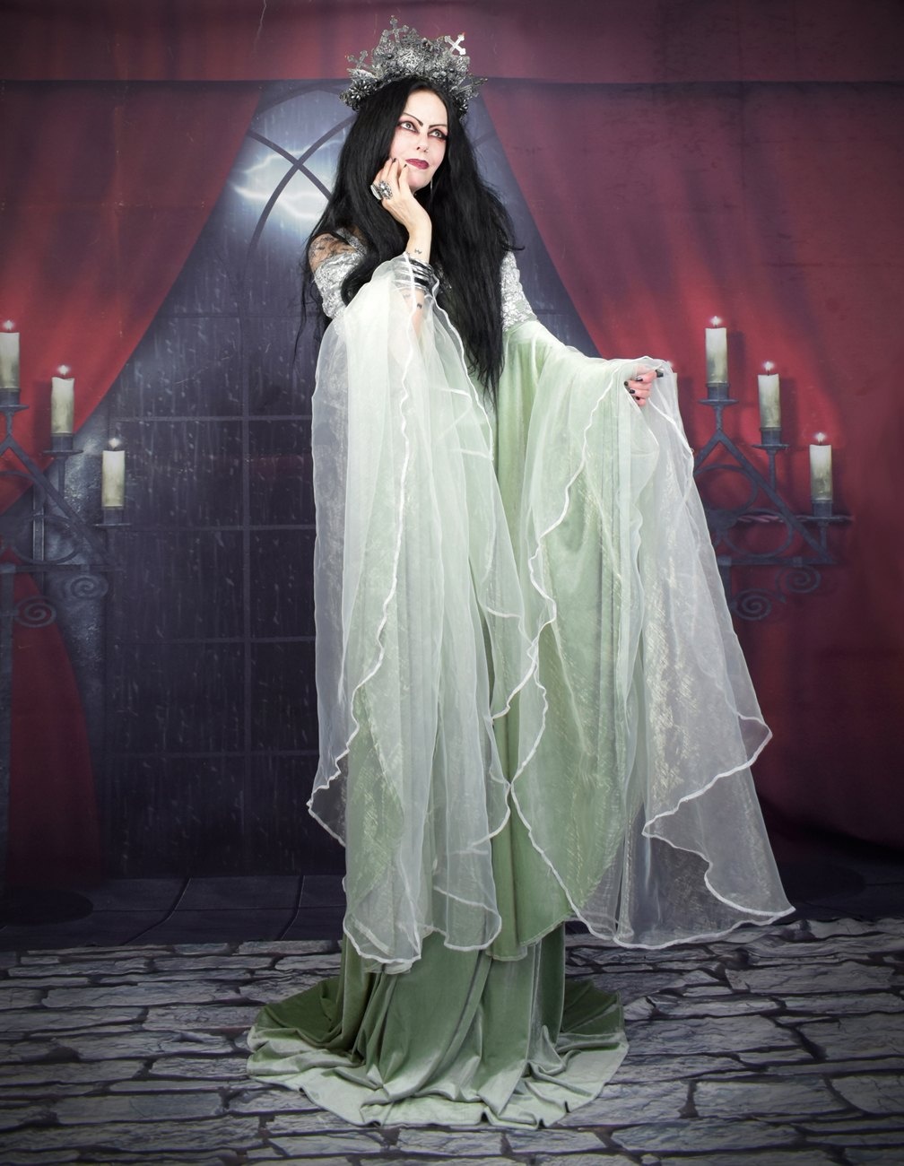 Arwen Undomiel Coronation Gown - Lord of the RIngs cosplay elven costume by Moonmaiden Gothic Clothing