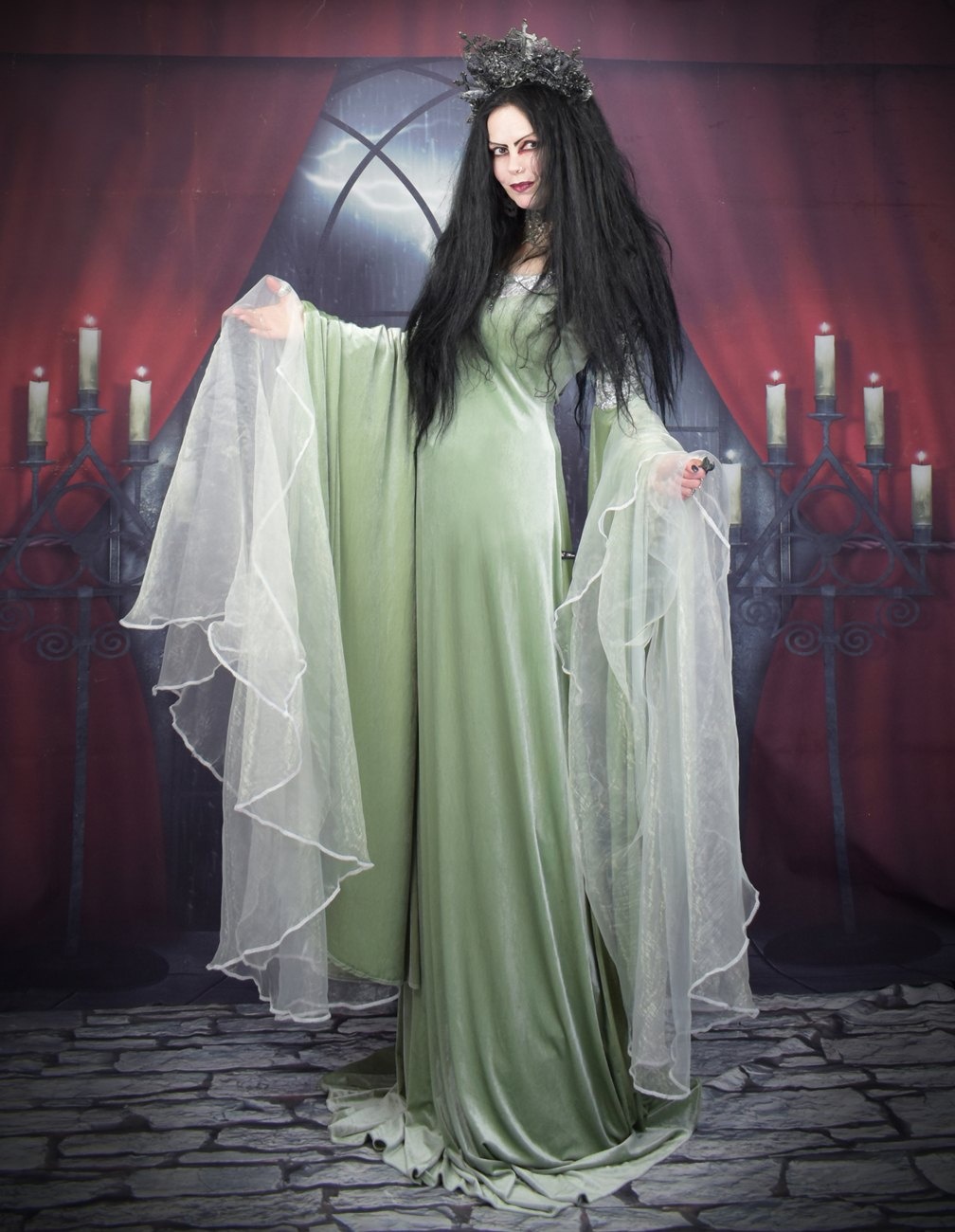 Arwen Undomiel Coronation Gown - Lord of the RIngs cosplay elven costume by Moonmaiden Gothic Clothing