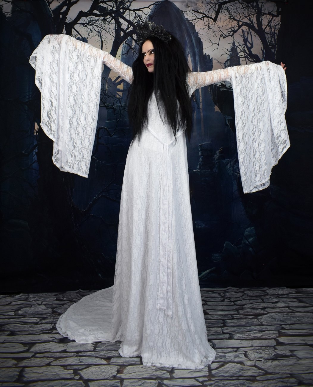 Mirror of Galadriel Gown - Lord of the Rings Elven Cosplay dress by Moonmaiden Gothic Clothing
