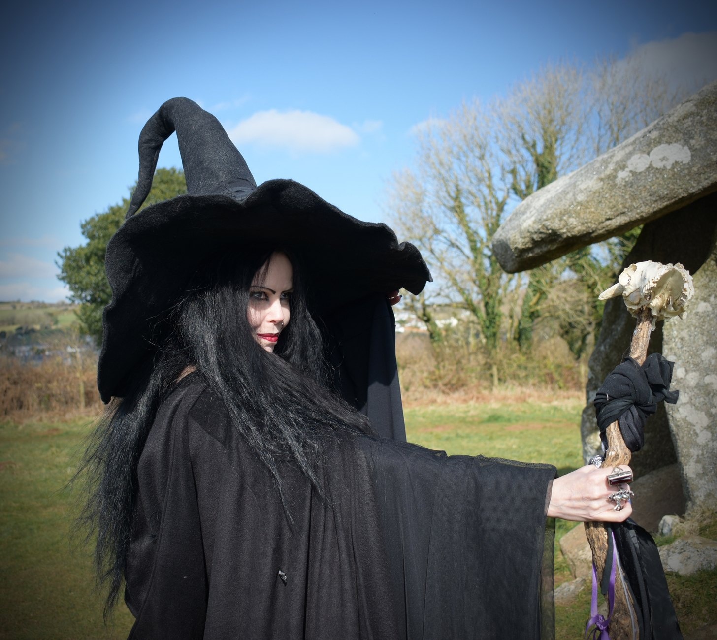 Ravenwitch Hat - epic witch hat inspired by Karla from Dark Souls 3, by Moonmaiden Gothic Clothing