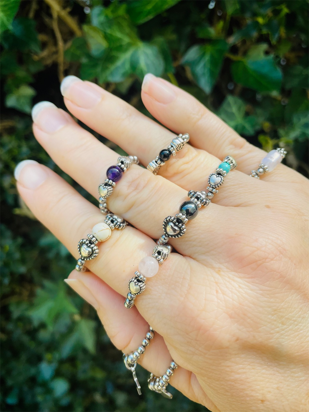 Rose Quartz Ring by My Beautiful Gothic