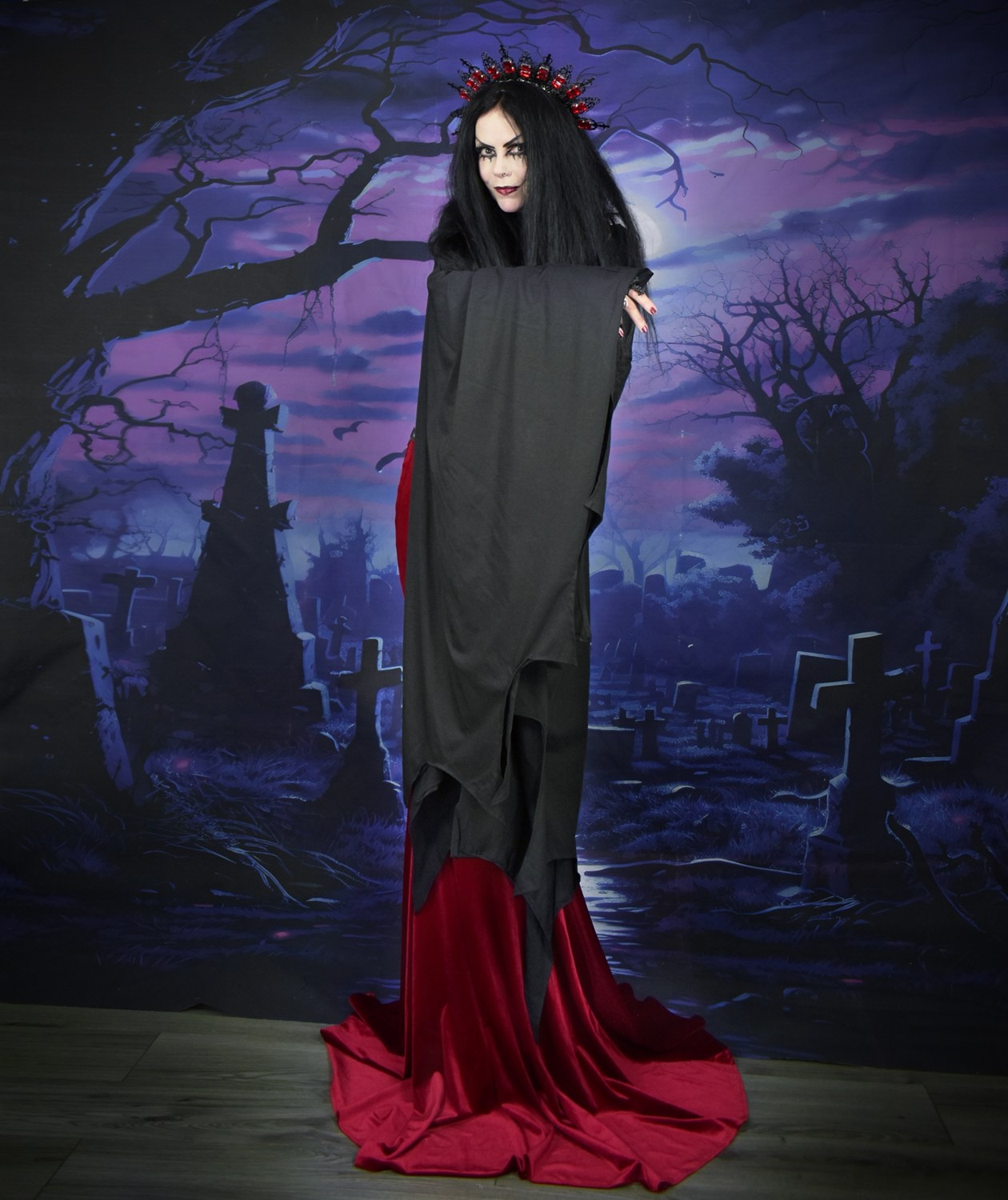 Nosferellla Bolero � cotton jersey batwing sleeved goth witch bolero by Moonmaiden Gothic Clothing