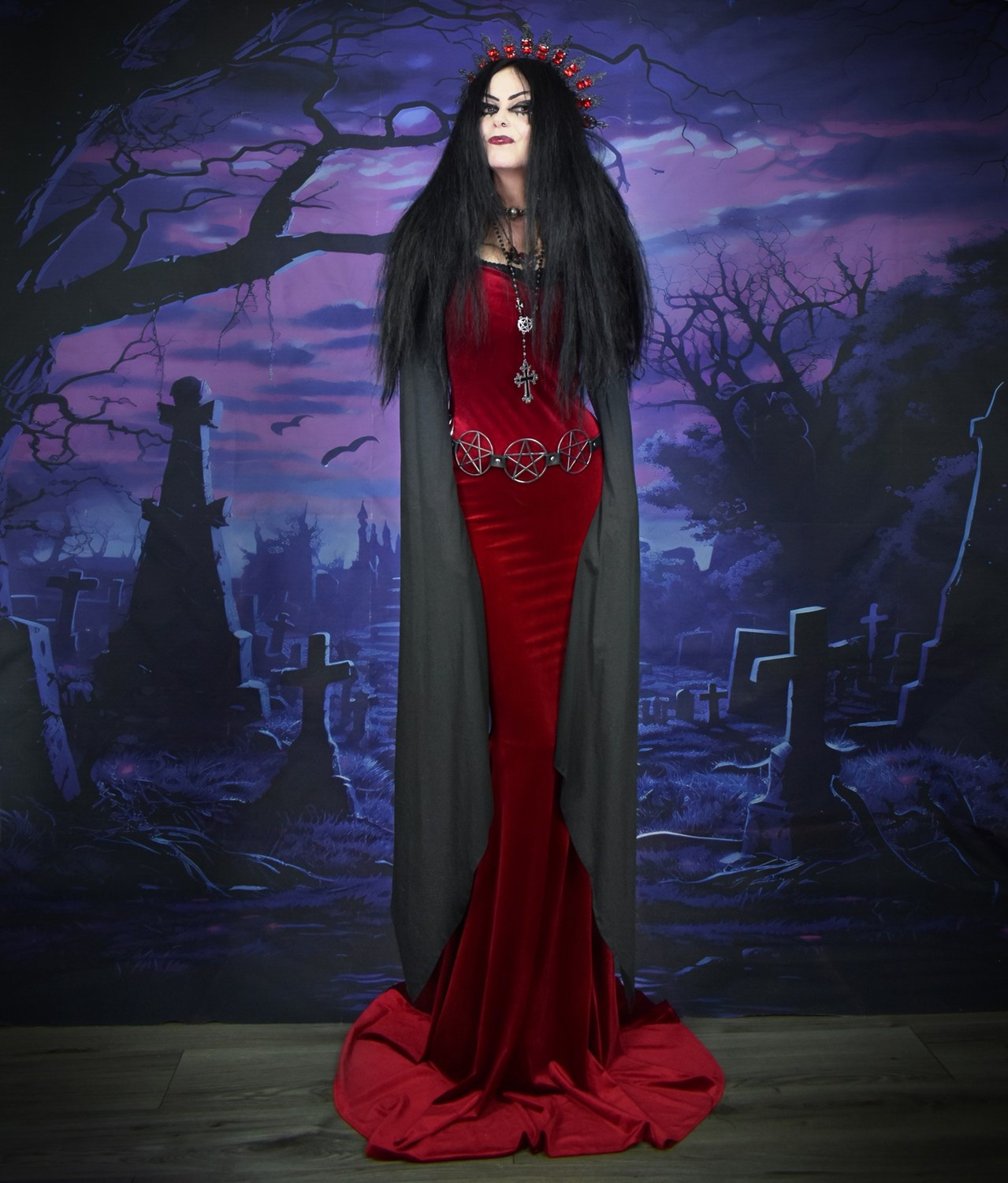 Ligeia Dress and Witching Night Bolero by Moonmaiden Gothic Clothing