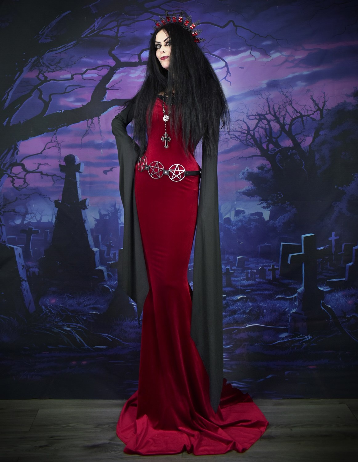 Ligeia Dress and Witching Night Bolero by Moonmaiden Gothic Clothing