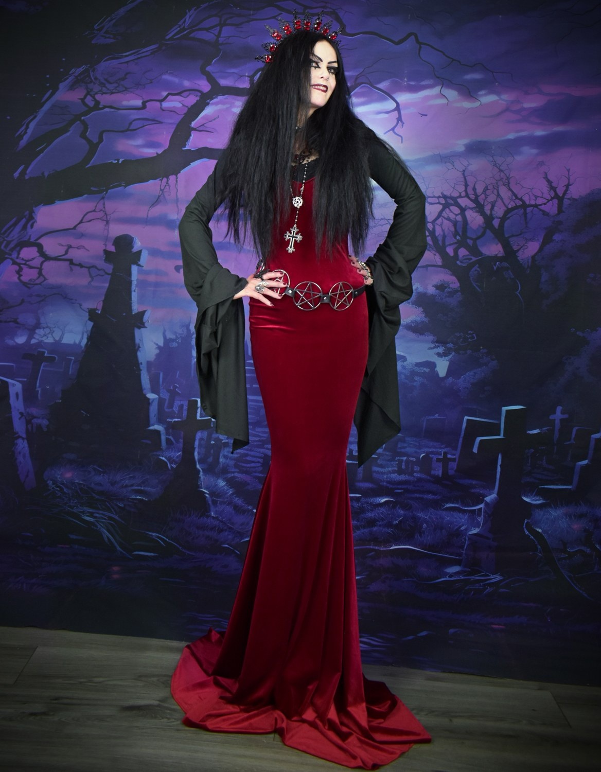 Ligeia Dress and Witching Night Bolero by Moonmaiden Gothic Clothing