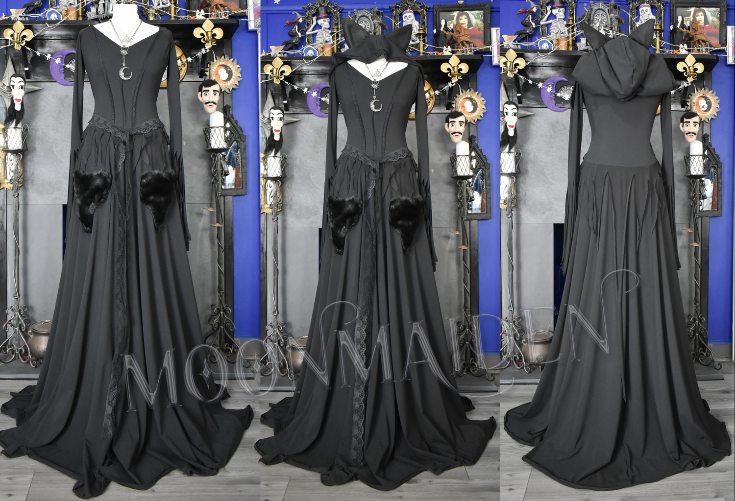 Queen Beruthiel Gown; the first gothic dress designed specifically for cat owners!!! :D