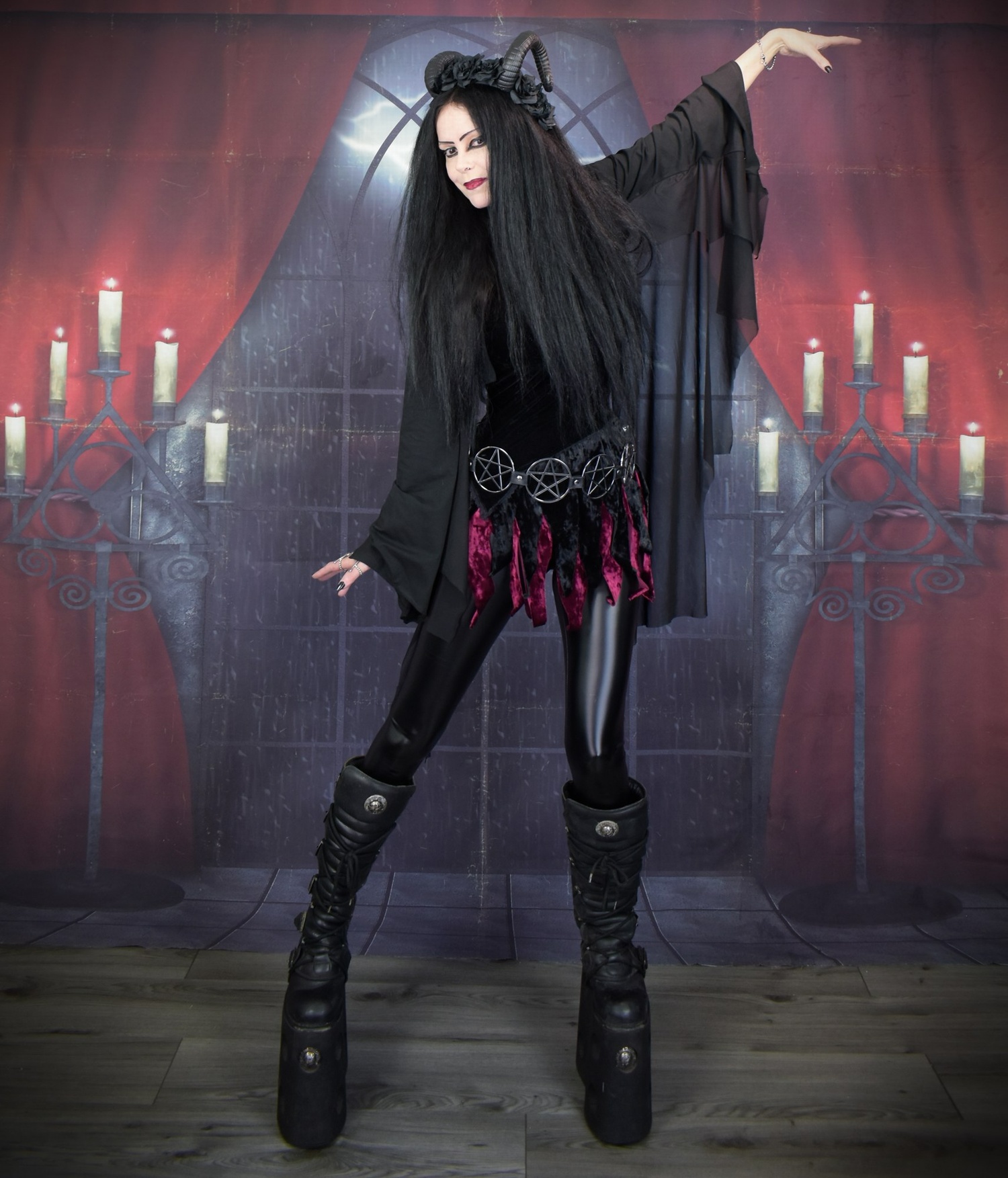 Vale of Tears Bolero - cotton and mesh witchy witch bolero by Moonmaiden Gothic Clothing