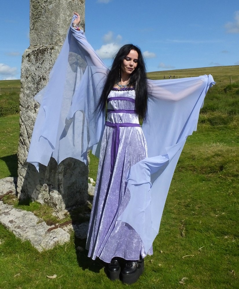 Lily Munster Gown - munsters yvonne de carlo cosplay costume dress by Moonmaiden Gothic Clothing