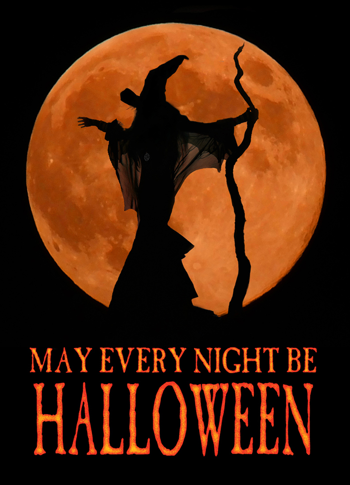 Moonmaiden - May Every Night be Halloween Card