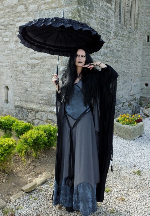 Grey Lady Lily Munster Shroud