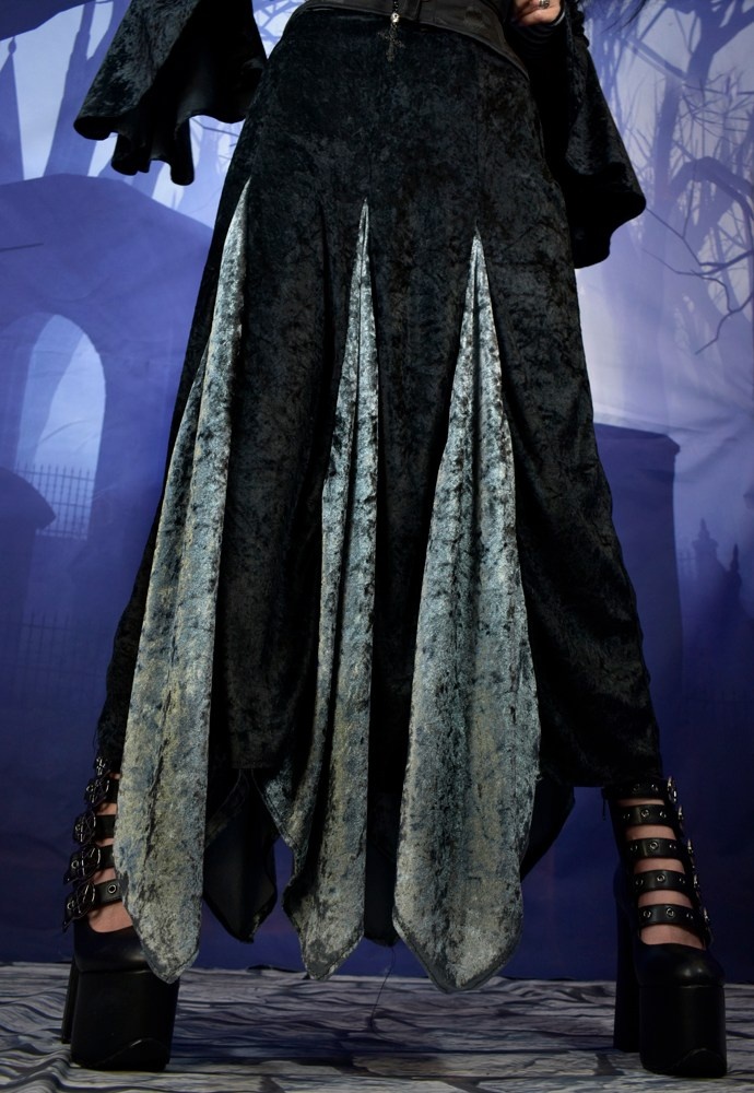 Wiccan Velvet Insert Skirt
