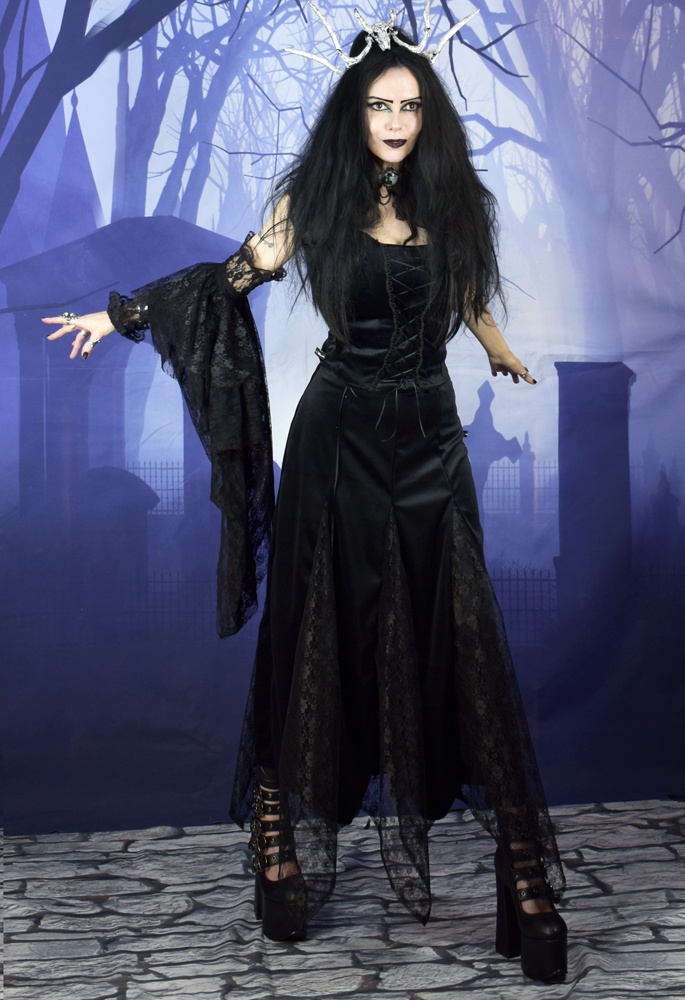 Wiccan Steam and Lace Insert Skirt