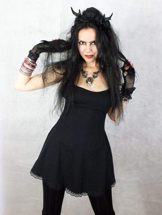 Little Black Raven Mini Dress