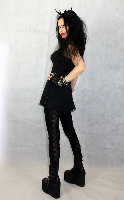 Little Black Raven Mini Dress