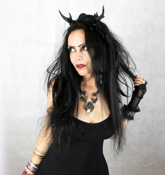 Little Black Raven Mini Dress