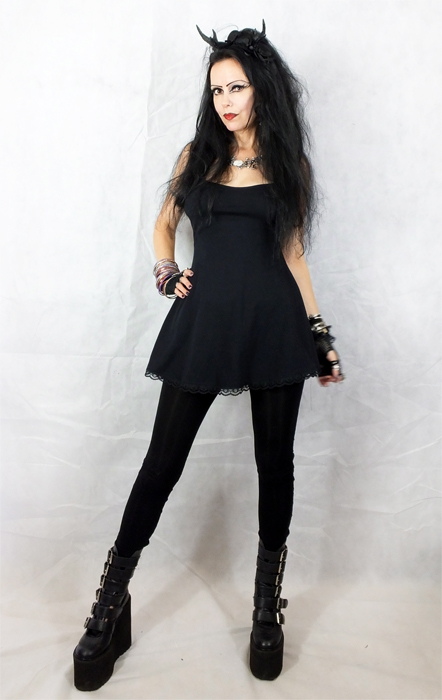 Little Black Raven Mini Dress