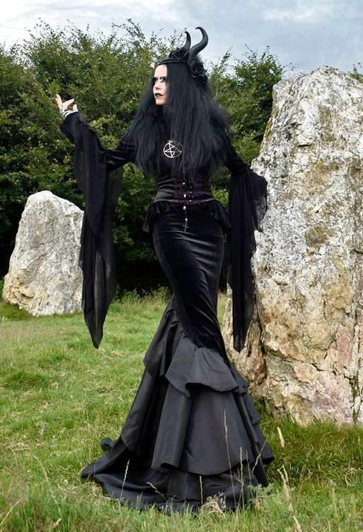 Vale of Tears Top - Steamed Velvet steampunk goth witch top by Moonmaiden Gothic Clothing