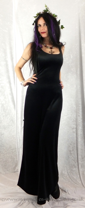 Long Black Widow Dress
