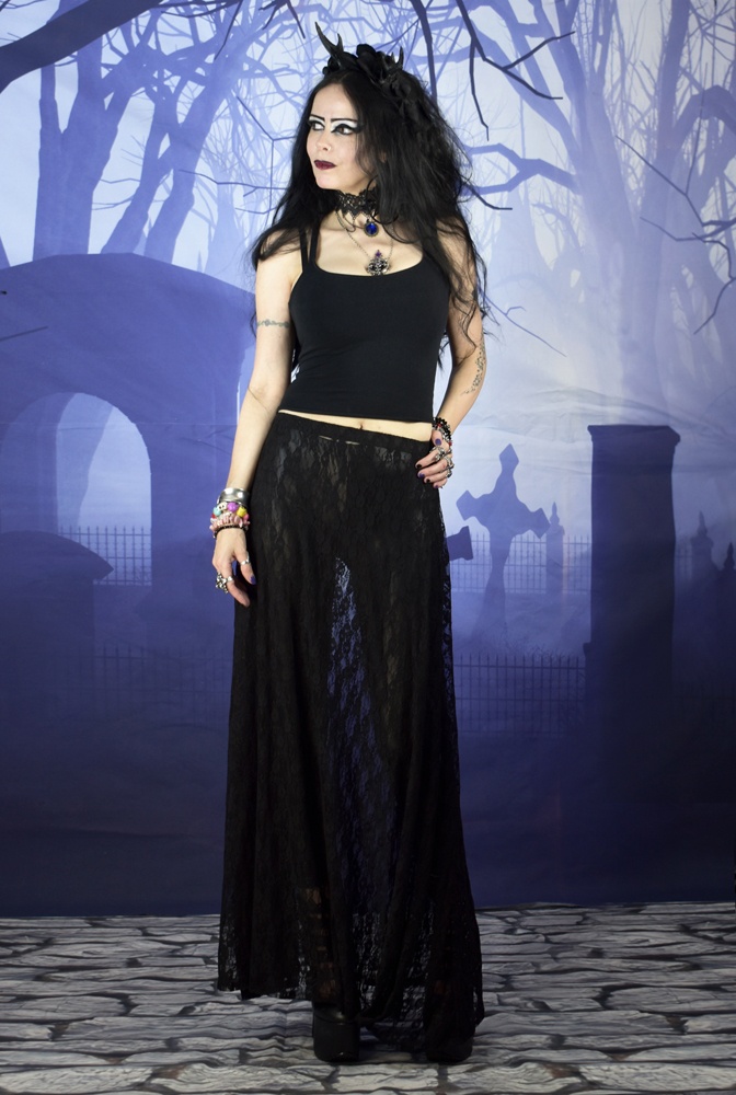 Lacewitch Skirt by Moonmaiden Gothic Clothing
