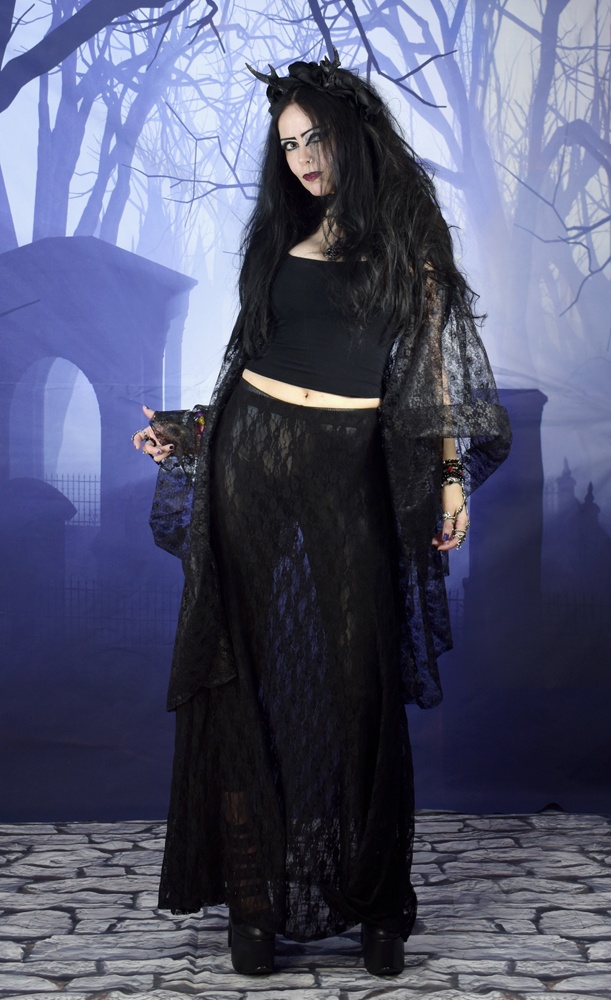 Lacewitch Skirt by Moonmaiden Gothic Clothing