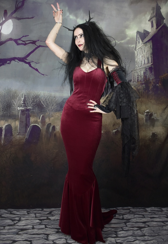 Eviscerella Gloves - steampunk goth gloves by Moonmaiden Gothic Clothing