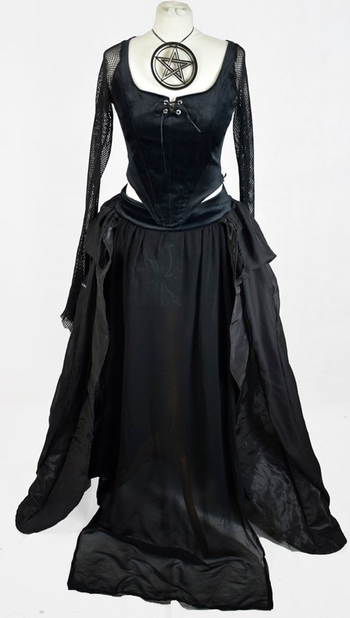 Broommaiden Skirt - goth witchy skirt by Moonmaiden Gothic Clothing