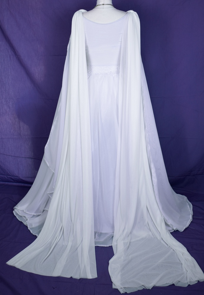 Lily Munster Nightgown - Back - Yvonne De Carlo Munsters Cosplay Costume by Moonmaiden Gothic Clothing